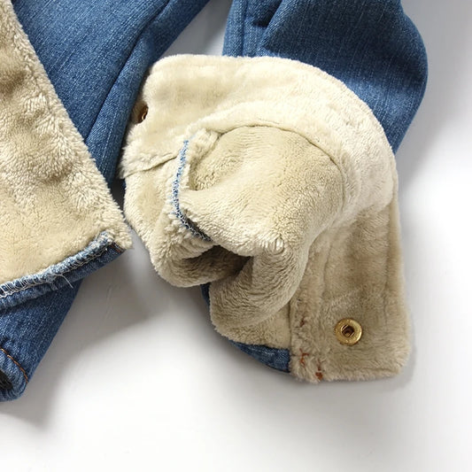 New Winter Ladies Thick Warm Denim Shirts Streetwear Slim Fit Lapel Collar Shirts Female Fleece Lining Jean Shirts S-2XL