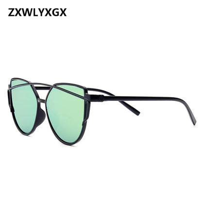 ZXWLYXGX 2020  women's sunglasses trendy retro colorful cat eye sunglasses  oculos de sol masculino