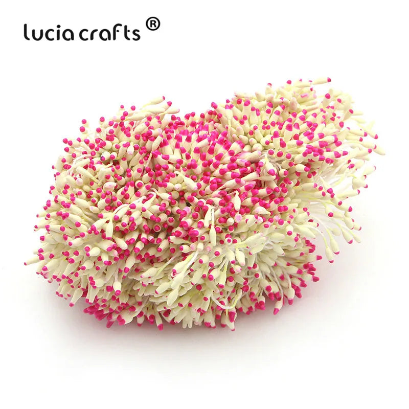 Lucia crafts  288pcs/lot Flower Stamen  6mm Handmade Artificial Flower For DIY Wedding  Home Decor D0501