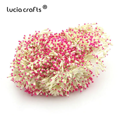 Lucia crafts  288pcs/lot Flower Stamen  6mm Handmade Artificial Flower For DIY Wedding  Home Decor D0501