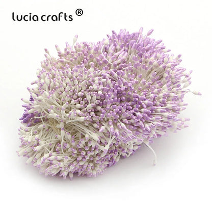 Lucia crafts  288pcs/lot Flower Stamen  6mm Handmade Artificial Flower For DIY Wedding  Home Decor D0501