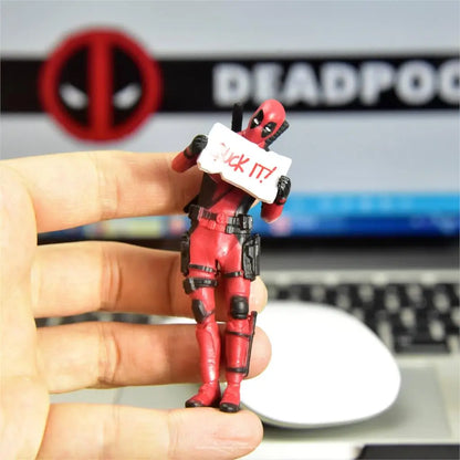 Disney Marvel X-Men 8cm Deadpool 2 Action Figure Posture Anime Decoration PVC Collection Figurine Toys model for children gift