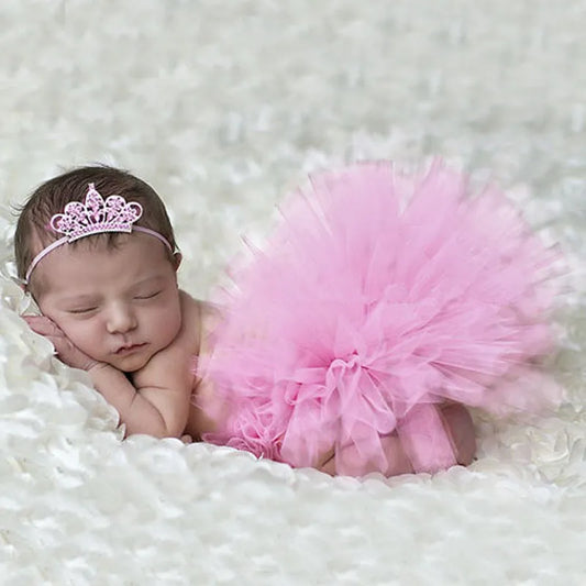 Sweet Simplicity Tutu And Tiara Set Stunning Unique Newborn Photo Prop And Halloween Costume Baby Tutus Skirt TS026