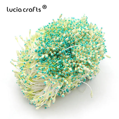 Lucia crafts  288pcs/lot Flower Stamen  6mm Handmade Artificial Flower For DIY Wedding  Home Decor D0501