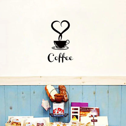 Coffee Shop Restaurant Wall Decor Decals Home Decorations 361 Kitchen Removable Vinyl Wall Art Diy Decorative Sticker