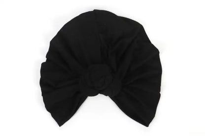 2025 High Quality Women Hats New Fashion 13 Soild Color Black White Red Beige Green Indian Turban Caps For Ladies