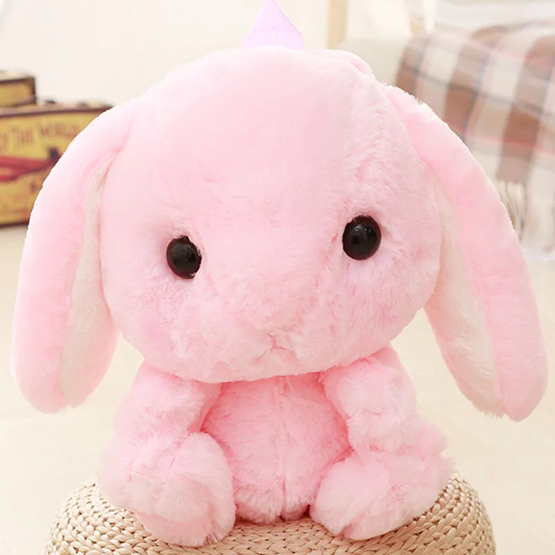 Wholesale cute cartoon rabbit shoulder bag shoulder bag furry toy backpack children's holiday gift Christmas gift