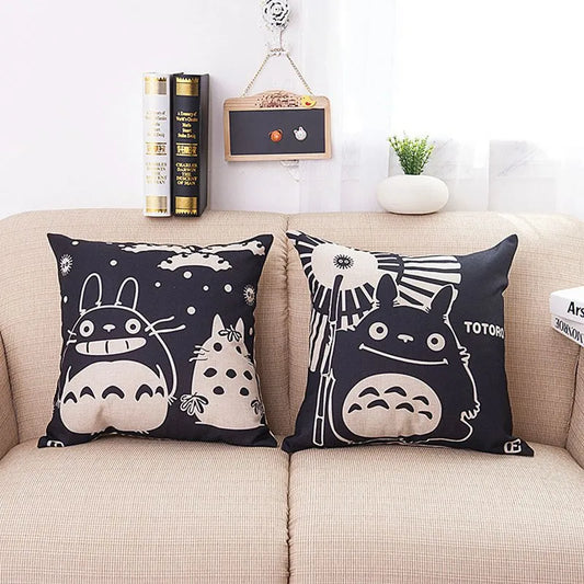 2021 Cotton Linen Pillow Totoro Pillow case Cartoon Home Decorative Best GIFT For Kids