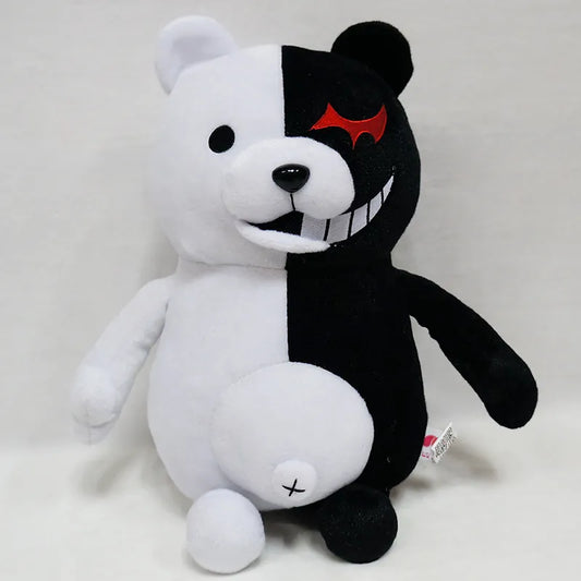 Dangan Ronpa Super Danganronpa 2 Monokuma Black & White Bear Plush Toy Soft Stuffed Animal Dolls Birthday Gift for Children Kids