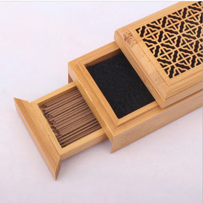 Nautal Bamboo Incense Burner Holder for Incense Stick Incense Coil Living Room Office Reading Room Home Decor Free Shipping
