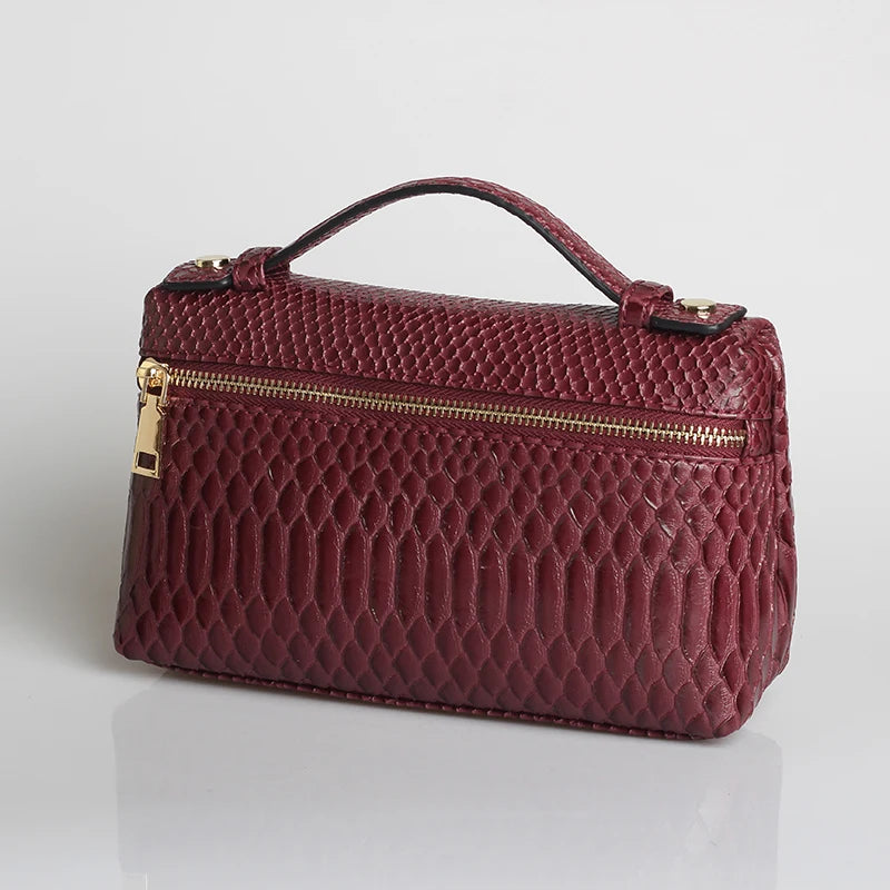 EtherealBe Luxurious Faux Crocodile Makeup Bag