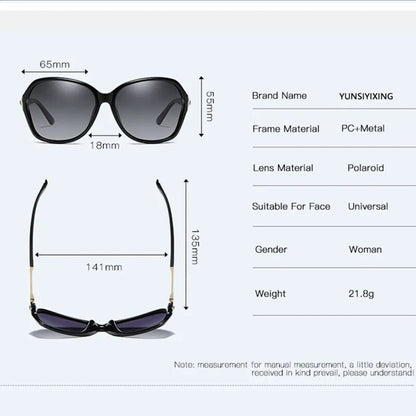 YUNSIYIXING Classic Polarized Women's Sunglasses Brand Designer Butterfly Sun Glasses For Women Fashion Driving Eyewear 8325 New