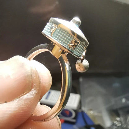 Vintage Spinner Rings Jewelry For Women Finger Ring women's Rings Trend Rotatable Lotus Anti Stress Buddhism Ring Anillos Mujer