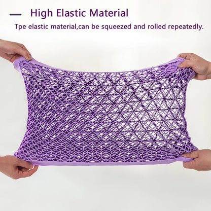 New TPE Cool Breathable Bed Pillow Protection Cervical Washable Pillows With Pillowcase For Neck Message Sleep Travel Purple