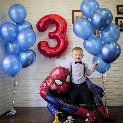 Super Hero Spiderman Foil Balloon Birthday Theme Party Decoration Baby Shower Inflatable Toy Air Globos Supplies