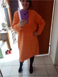 Winter Women Dress Fall Sweater Women Dress Long Sleeve Knitted Dresses Maxi Vintage Oversize Dresses Knitting Thick Warm Purple