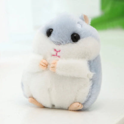 10CM Mini Fluffy Hamster Keychain Women Girl Cute Pompom Rabbit Key Chain On Bag Car Trinket Jewelry Wedding Party Kids Toy Gift