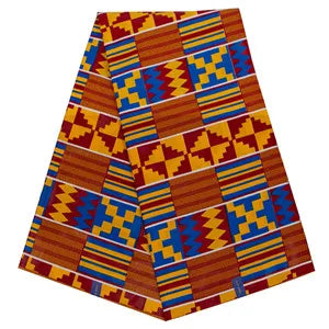Africa Ankara Prints Ghana Kente Fabric Guaranteed Real Wax 100% Cotton High Quality African Sewing Pagne For Party Dress 6yards