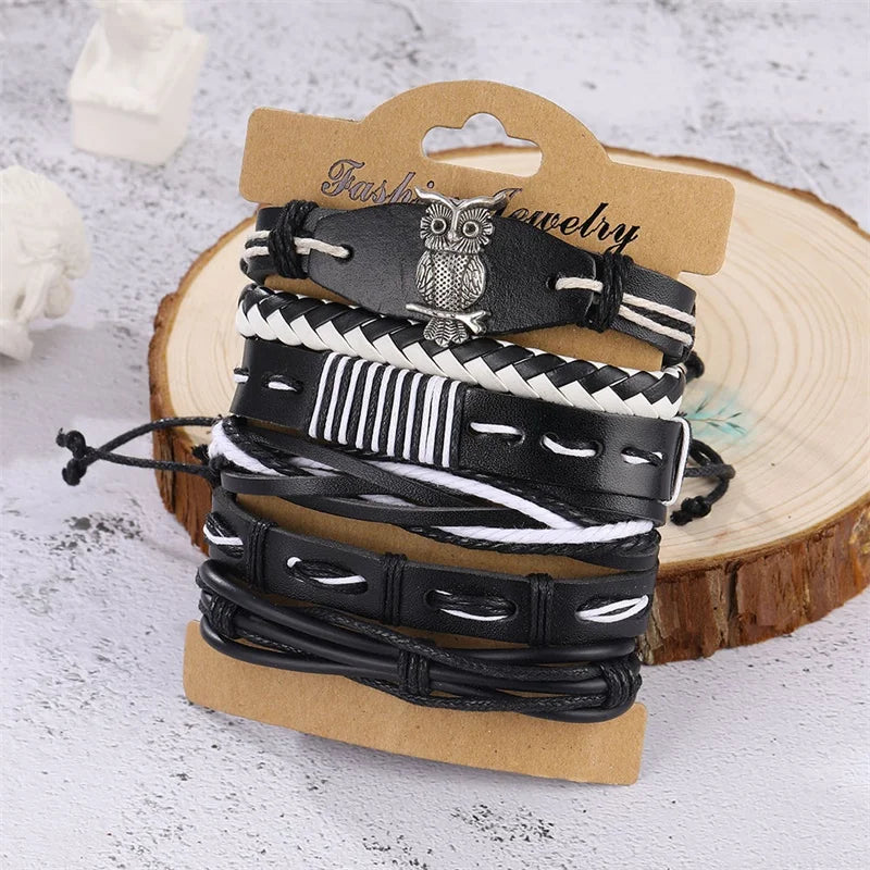 IFMIA Vintage Multi-layer Leather Bracelet Ladies Men's Bracelet Jewelry Bracelets Bangles New Style Party Gift Bohemian Gifts