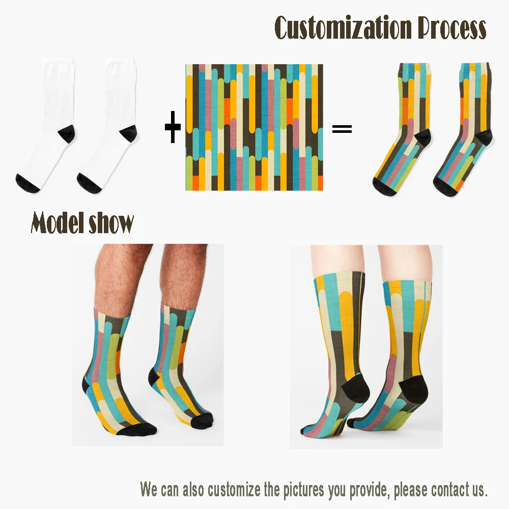 Love Autumn Y'All Fall Season Leaf Foliage Gourd. Socks Girls Crew Socks Christmas Fashion New Year Gift 360° Digital Print