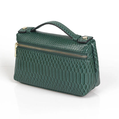 EtherealBe Luxurious Faux Crocodile Makeup Bag