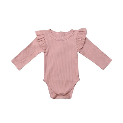 6 Colors Autumn Winter Knitting Rompers Baby Girl Clothes Newborn Baby Bodysuit Long Sleeve Jumpsuit Romper Outfits 0-2 Years