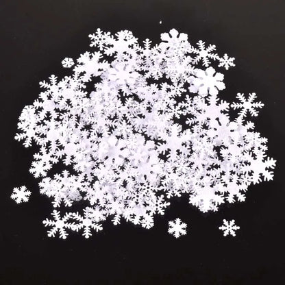 100Pcs 10-30mm White Felt Snowflake Christmas Sticker Non-woven Patch Appliques Craft Party Diy Scrapbooking Decor C2767