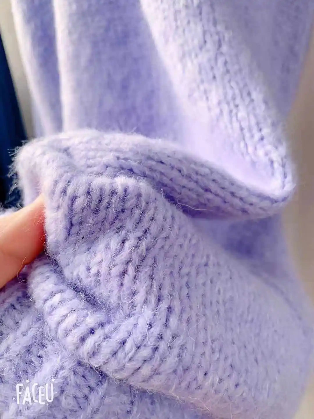 Winter Women Dress Fall Sweater Women Dress Long Sleeve Knitted Dresses Maxi Vintage Oversize Dresses Knitting Thick Warm Purple