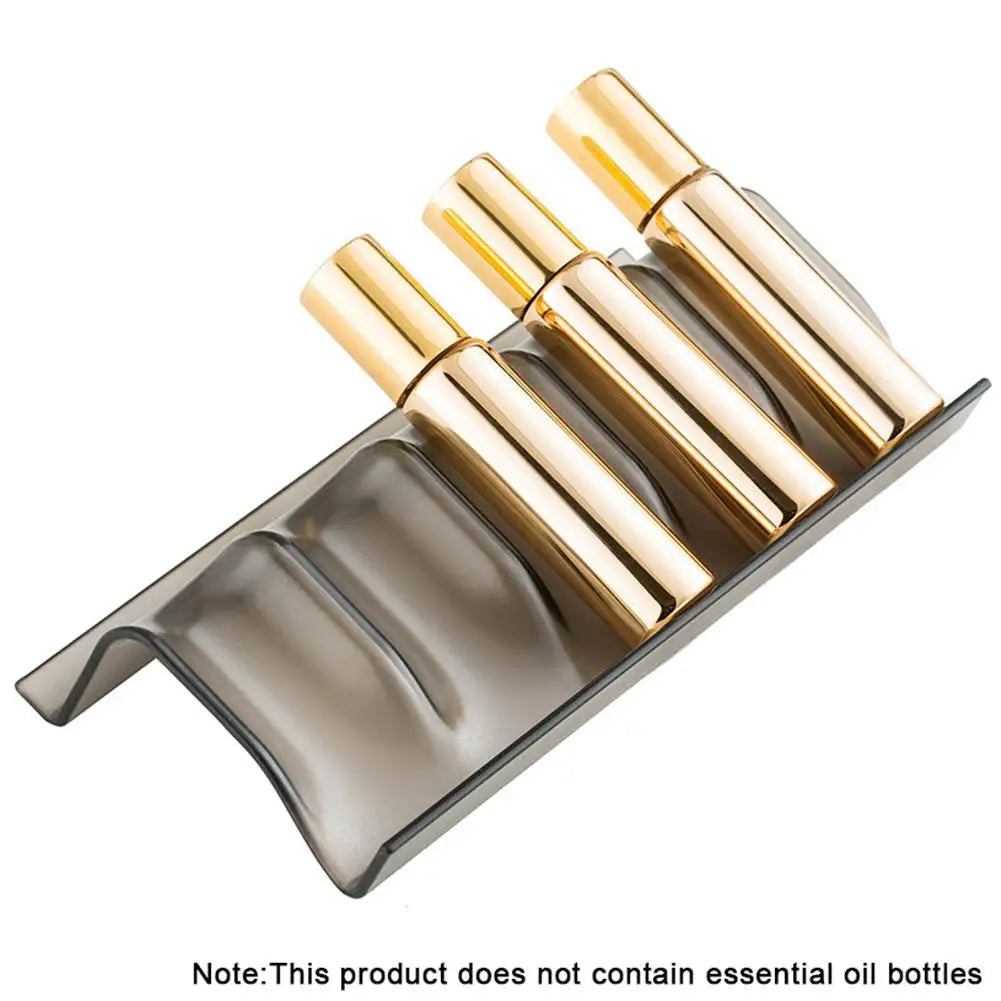 Drawer Storage Organizer Foldable Essential Oil Bottle Plastic Rack Durable Heat Resistant Essential Oil Bottle Display Stand