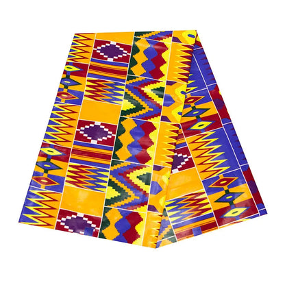 Africa Ankara Prints Ghana Kente Fabric Guaranteed Real Wax 100% Cotton High Quality African Sewing Pagne For Party Dress 6yards