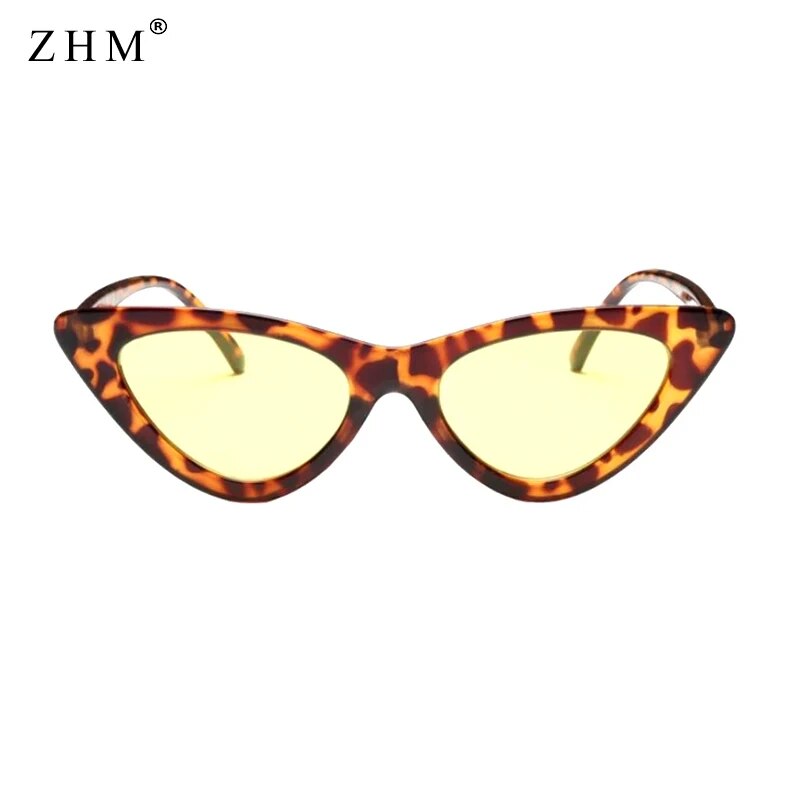 New fashion cute sexy women's sunglasses cat eye female retro brand designer triangle small sunglasses female uv400