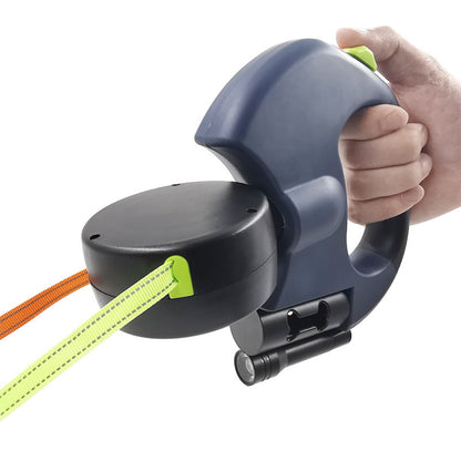 Double Head Dog Leash 360 Degree Nylon Traction Rope Automatic Retractable Outdoor Walking Leash Pet Accessories With Light