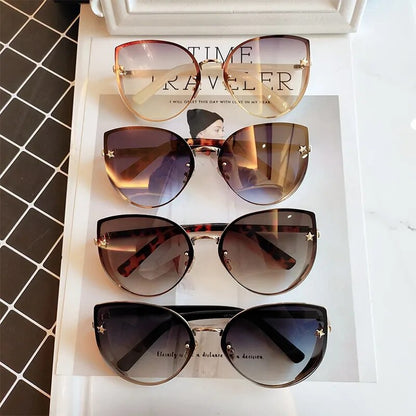 Sexy Ladies Cat Eye Women's Sunglasses Fashion High Quality Brand Gradient Shades Glasses Female Sunglasses Oculos Vintage