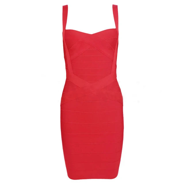 Women'S Sexy Bandage Dresses Christmas Autumn Sleeveless Spaghetti Belt Stretching Fitness Club Party Dress Mini Bodyconvestodos