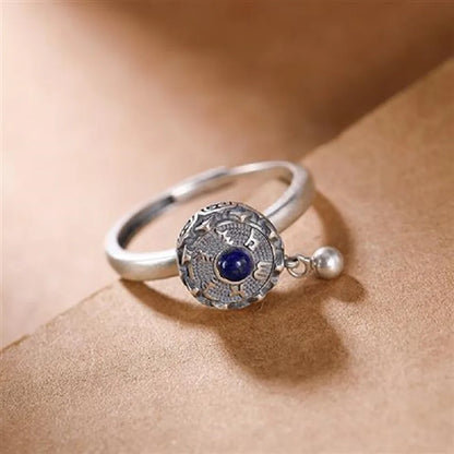 Vintage Spinner Rings Jewelry For Women Finger Ring women's Rings Trend Rotatable Lotus Anti Stress Buddhism Ring Anillos Mujer