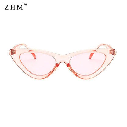 New fashion cute sexy women's sunglasses cat eye female retro brand designer triangle small sunglasses female uv400