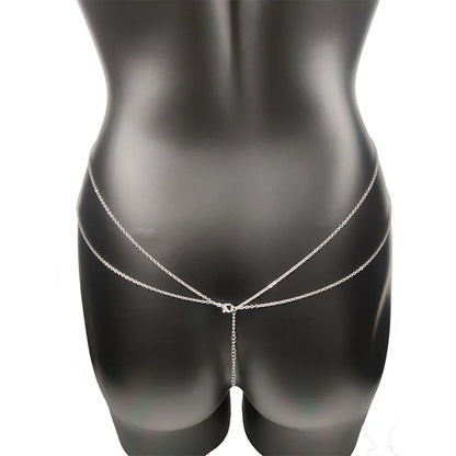 Chest Chain Sexy Bikini Personalized Body Clothing for Women Sequined Cross Chain Belly Female Bodysuit Jewelry Fashion