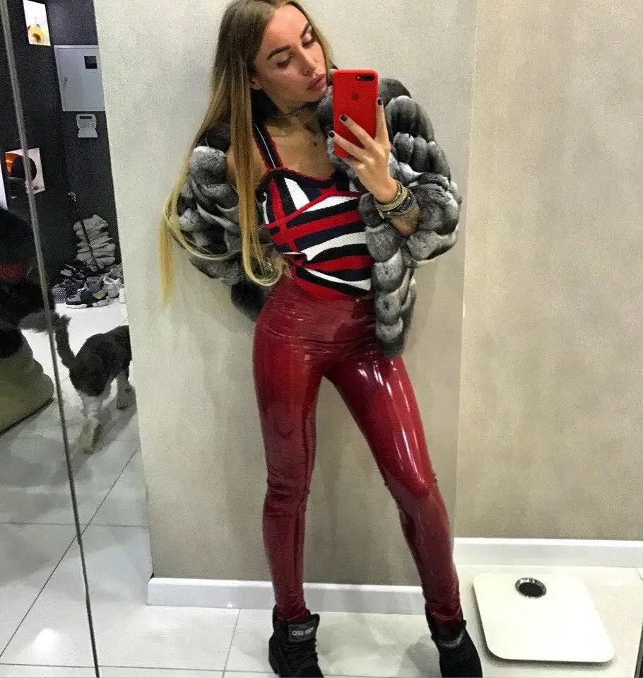 Leather Black Pants Leggings High Waist Women Sexy Elastic Skinny Push Up Leggings Stretch Jeggings Women Legings