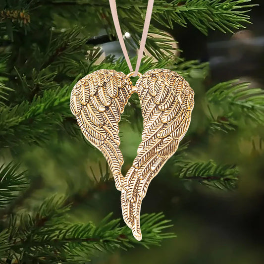 Memorial Angel Wing Christmas Ornaments Navidad Xmas Decor Noel Tree Decor Christmas Decorations For Home Pendant Gift Kids