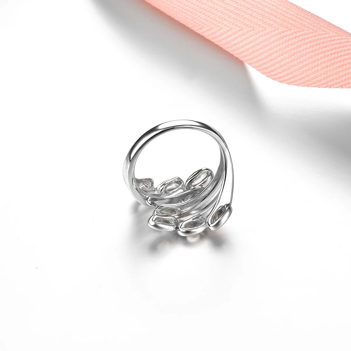 Natural Aquamarine Wedding Ring 925 Sterling Silver 2 Carats Genuine Gemstone Light Blue Elegant Jewelry Christmas Gifts