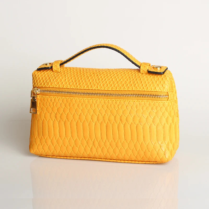 EtherealBe Luxurious Faux Crocodile Makeup Bag