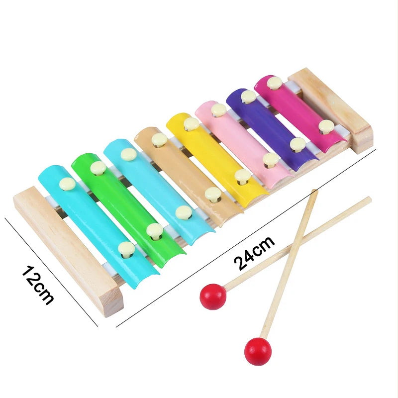 Baby Educational Toy Montessori Wooden 3D Toys Childhood Learning  Kids Baby Colorful Wooden Blocks For Children Christmas Gift