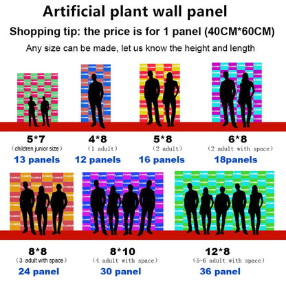 Home Decoration Artificial Plant Lawn Grass Green Moss Fake Wall  Garden Outdoor Interior Decor