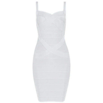 Women'S Sexy Bandage Dresses Christmas Autumn Sleeveless Spaghetti Belt Stretching Fitness Club Party Dress Mini Bodyconvestodos