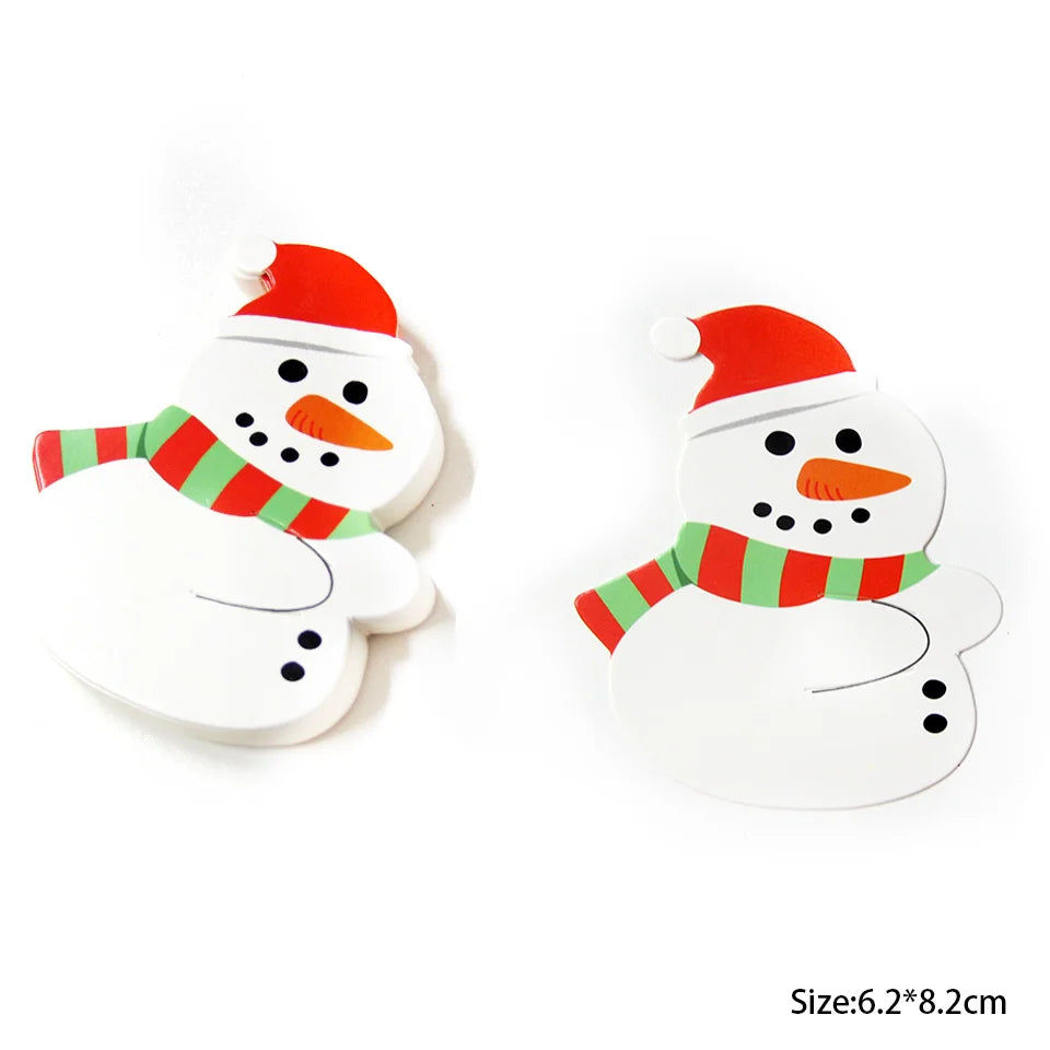 20/50PCS Christmas Candy Package Card Cartoon Snowman Santa Deer Lollipop Holder for Xmas Kids Gift Home DIY Party Decoration
