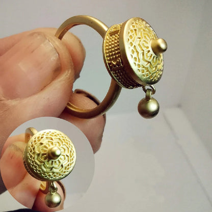 Vintage Spinner Rings Jewelry For Women Finger Ring women's Rings Trend Rotatable Lotus Anti Stress Buddhism Ring Anillos Mujer