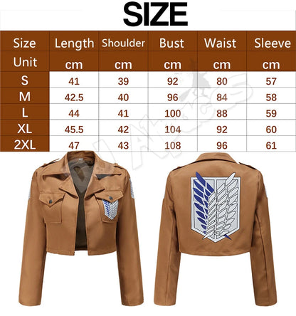 Shingeki No Kyojin Cosplay Anime Costumes No Kyojin Scouting Legion Jacket Costume Dress