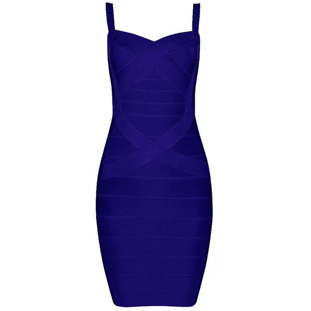 Women'S Sexy Bandage Dresses Christmas Autumn Sleeveless Spaghetti Belt Stretching Fitness Club Party Dress Mini Bodyconvestodos