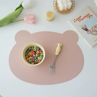 Children's Household Placemat Waterproof Oil-Proof Anti-Scald Insulated Table Mats