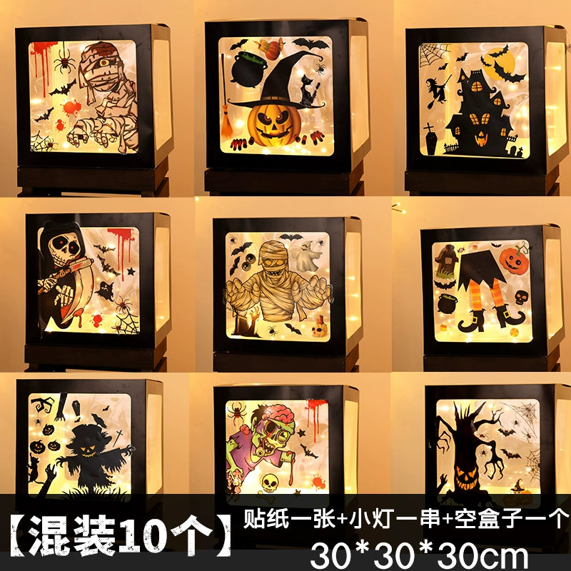 Big Pumpkin Lights Halloween Decorations Decoration Scene Layout Shopping Mall Pile Head Art Gallery Party Supplies Door Light-Emitting